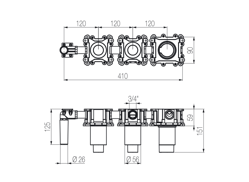 Radomonte INN51 - disegno tecnico