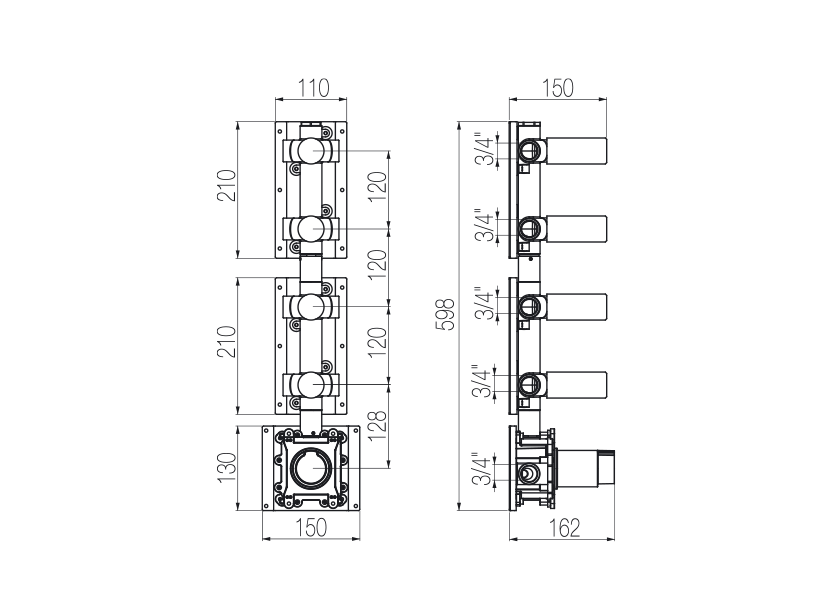Radomonte INN57 - disegno tecnico
