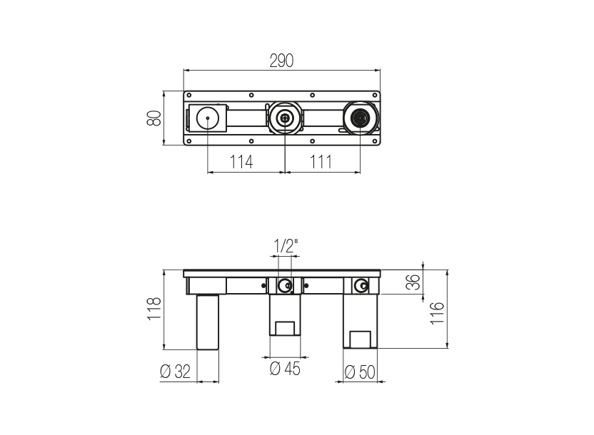 Radomonte INW17 - disegno tecnico