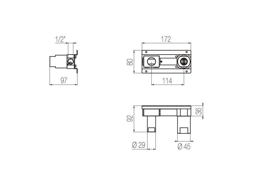 Radomonte INW18 - disegno tecnico