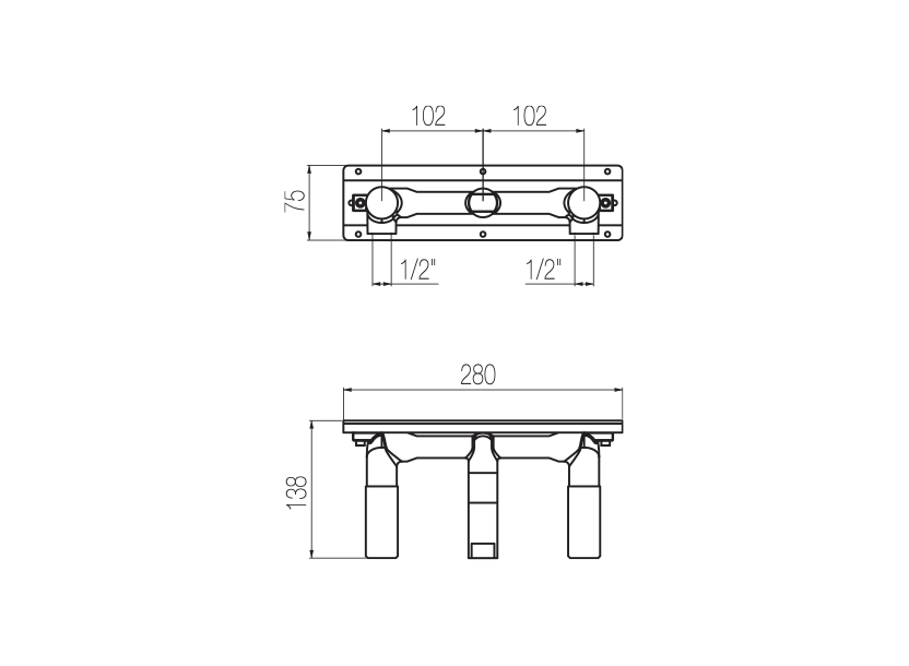 Radomonte INW29 - disegno tecnico
