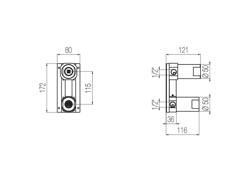 Radomonte INW3 - disegno tecnico