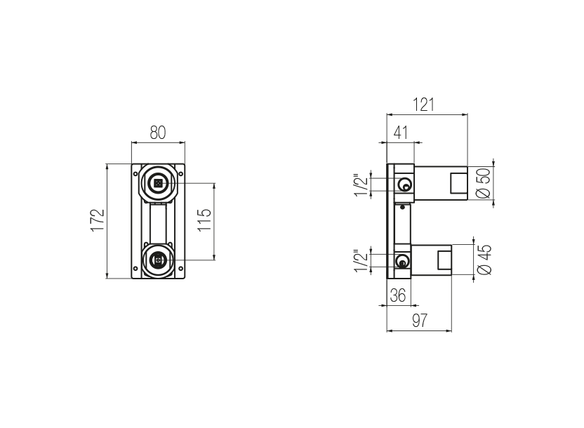 Radomonte INW5 - disegno tecnico