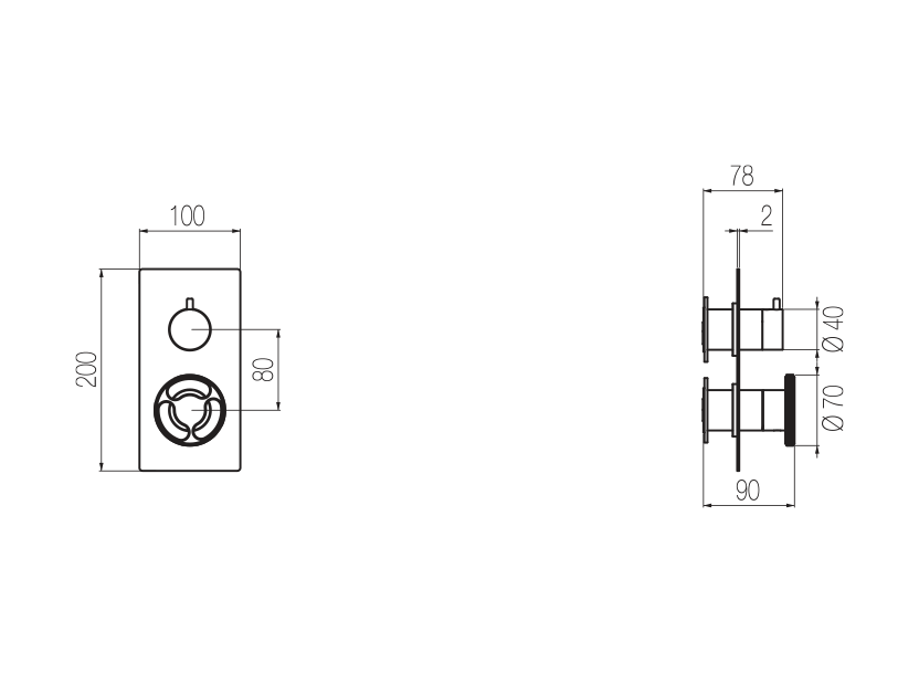 Radomonte KAM2 - disegno tecnico