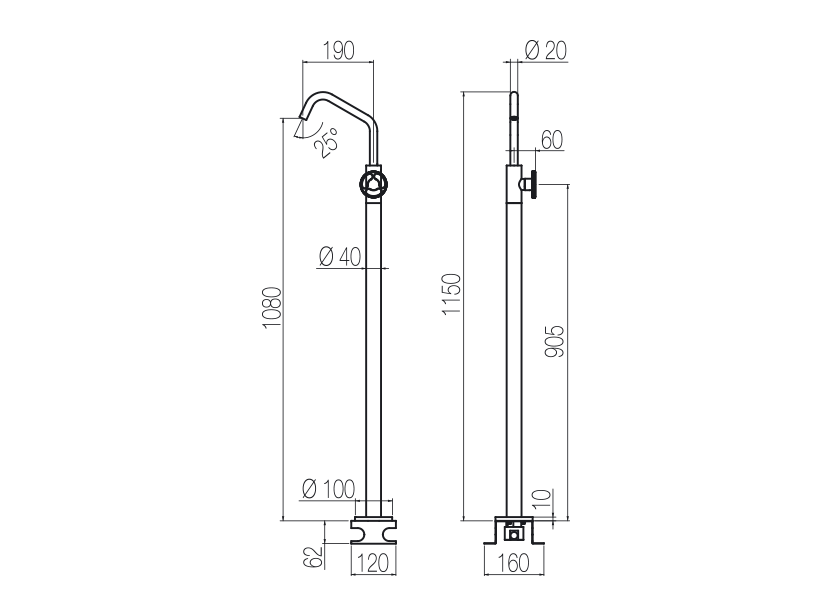 Radomonte KAN14 - disegno tecnico
