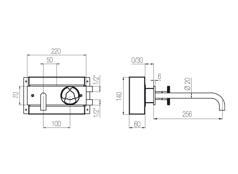 Radomonte KAN22 - disegno tecnico