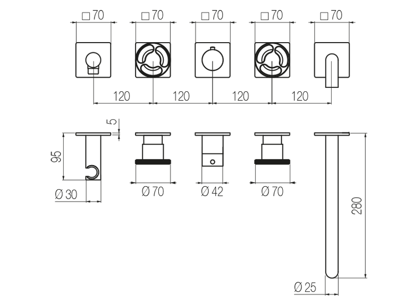 Radomonte KAN52 - disegno tecnico