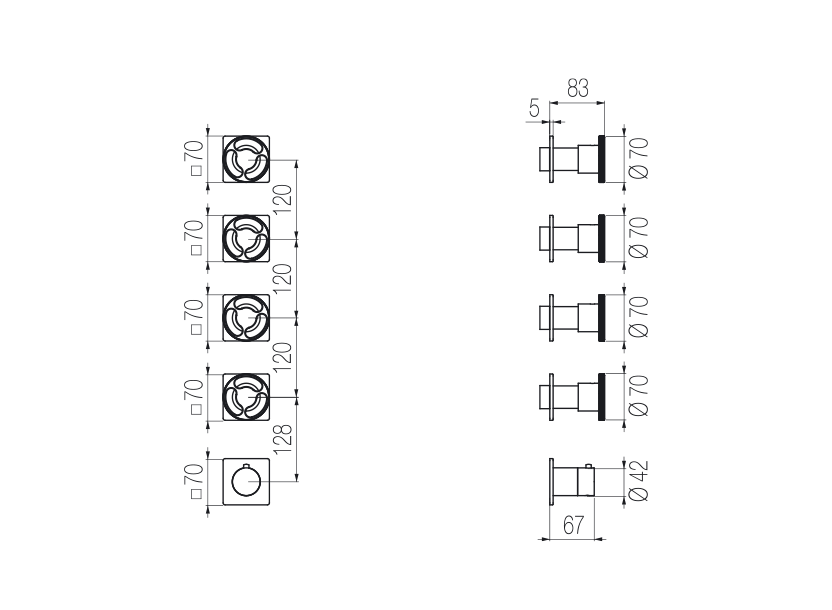 Radomonte KAN57 - disegno tecnico