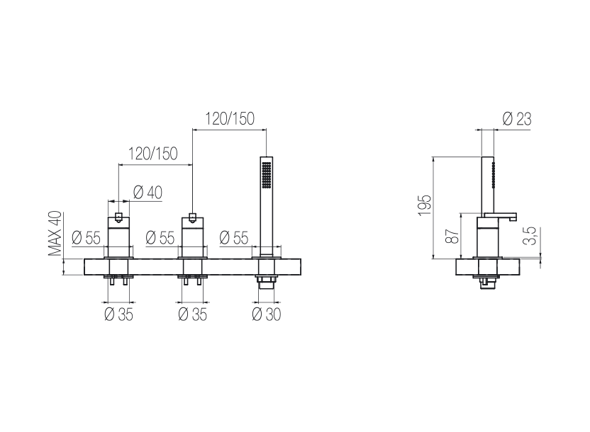 Radomonte KIR14 - disegno tecnico