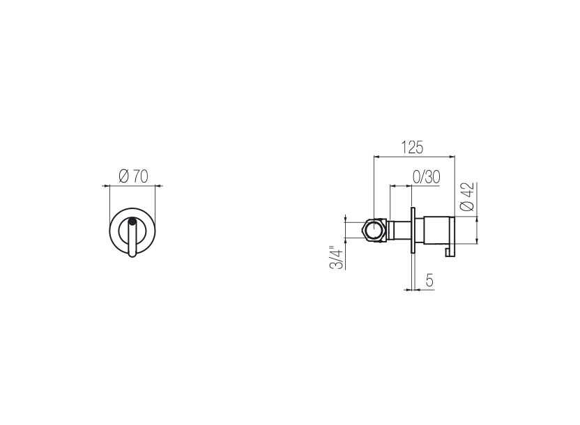 Radomonte KIR50 - disegno tecnico