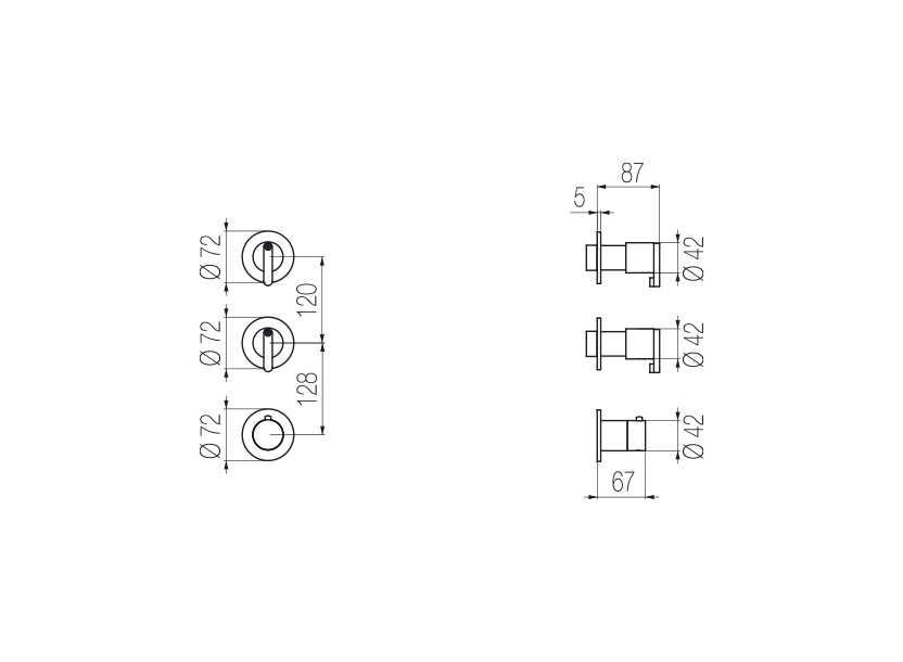 Radomonte KIR55 - disegno tecnico