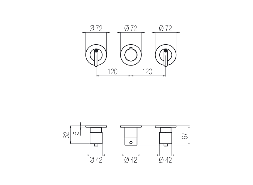 Radomonte KIR60 - disegno tecnico