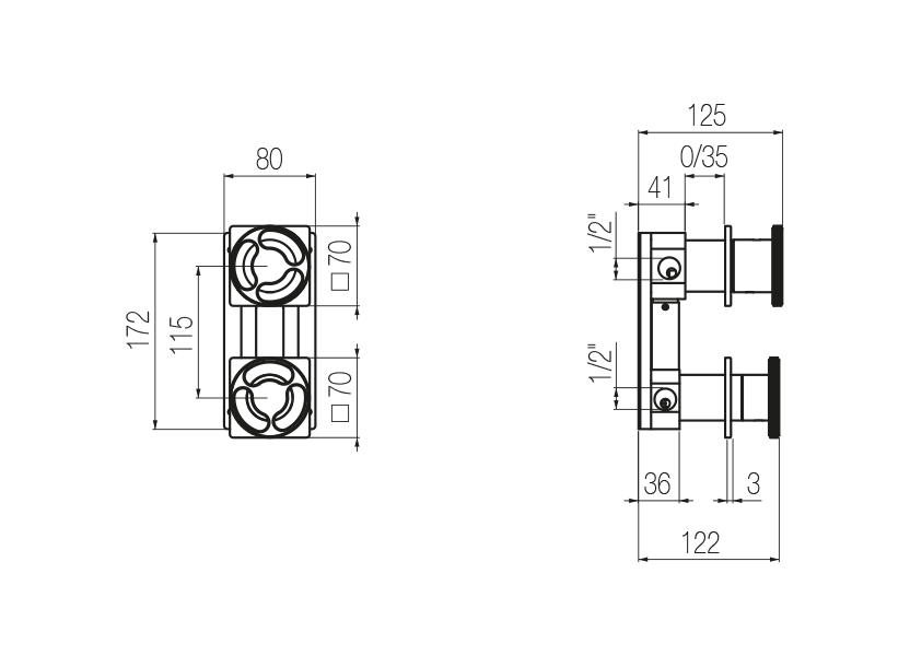 Radomonte KNN5 - disegno tecnico