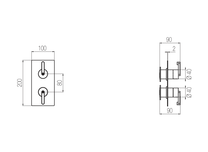 Radomonte KRM2 - disegno tecnico