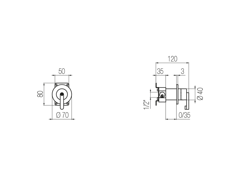 Radomonte KRN10 - disegno tecnico