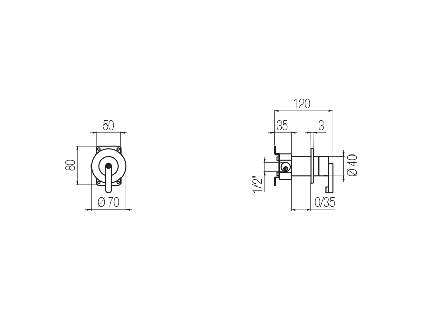 Radomonte KRN8 - disegno tecnico