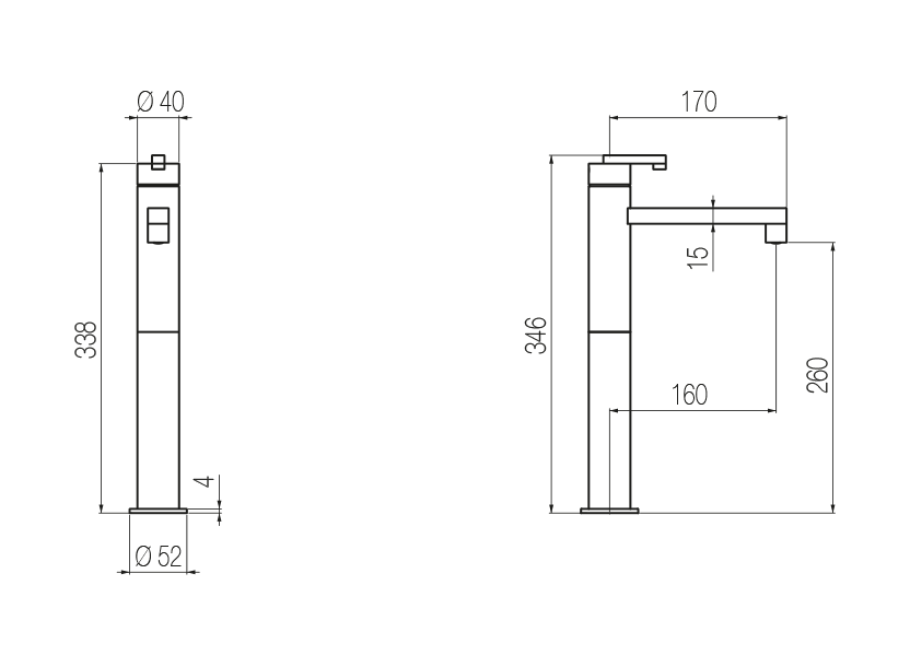 Radomonte KRN93 - disegno tecnico