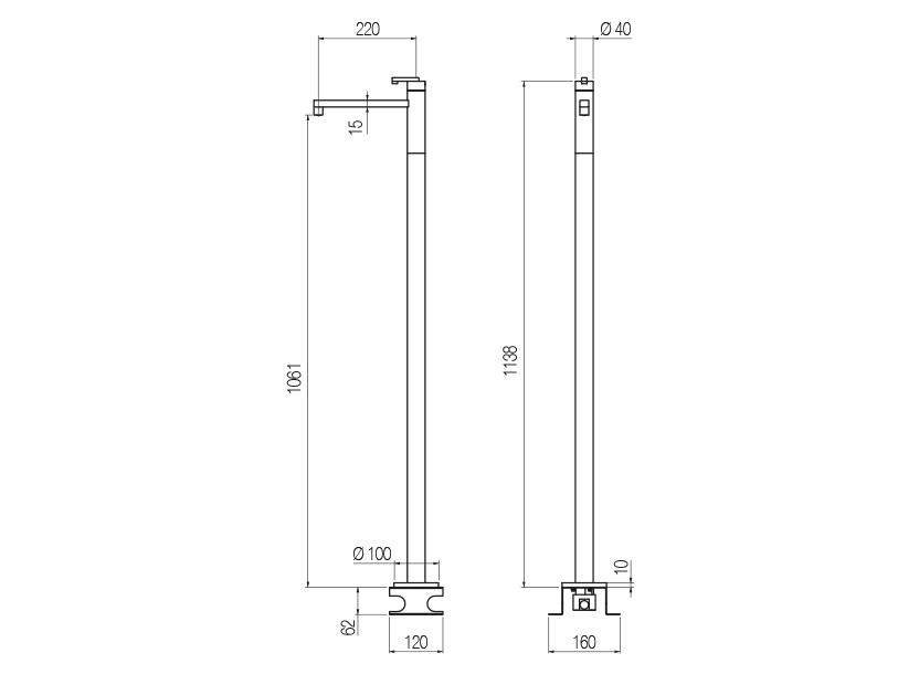 Radomonte KRN97 - disegno tecnico