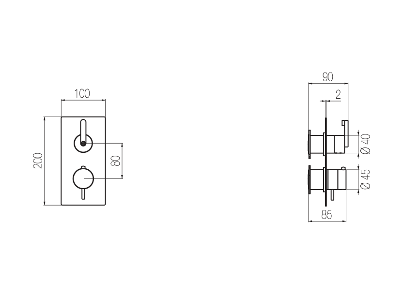 Radomonte KRT2 - disegno tecnico