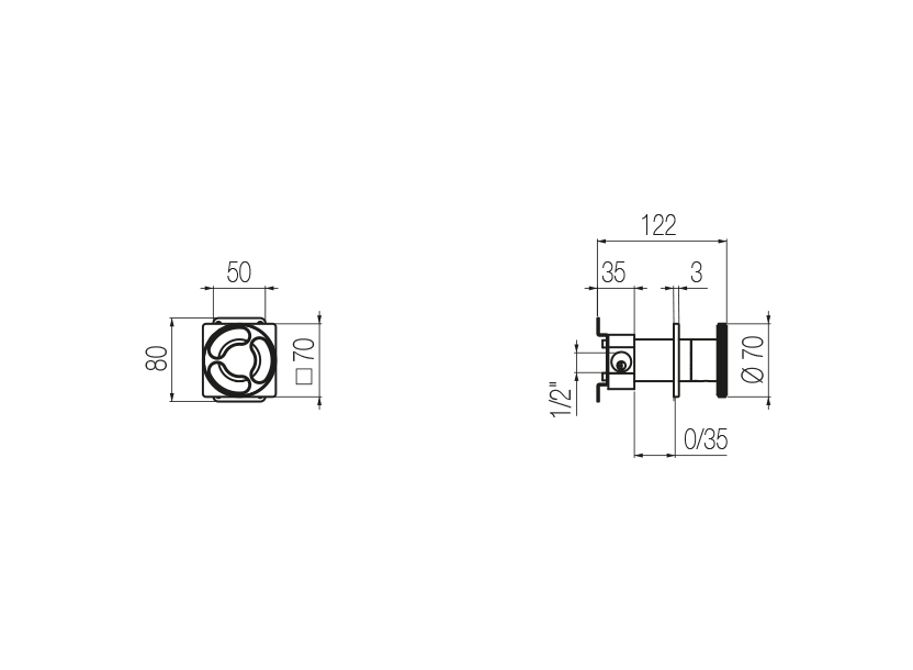 Radomonte KTN10 - disegno tecnico