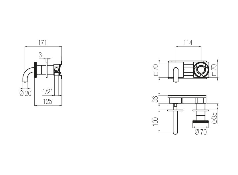 Radomonte KTN17 - disegno tecnico