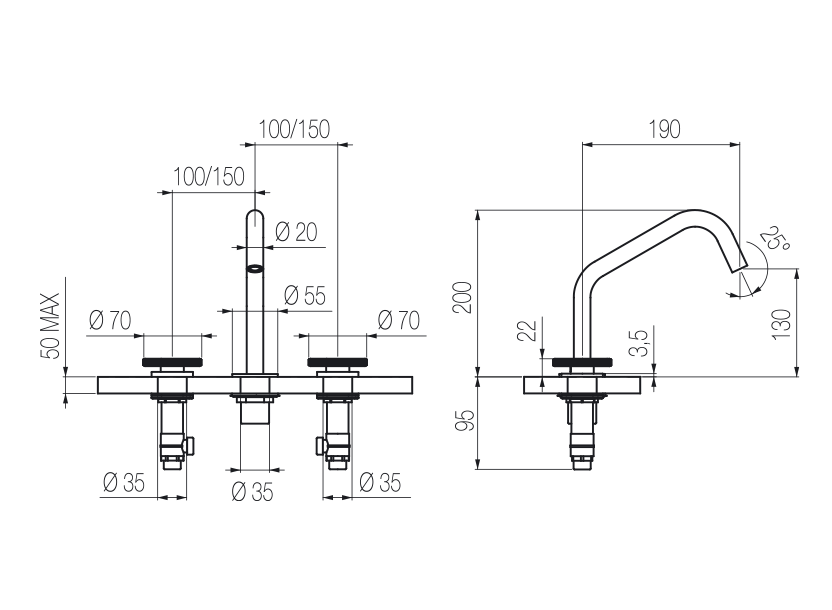 Radomonte KTN24 - disegno tecnico