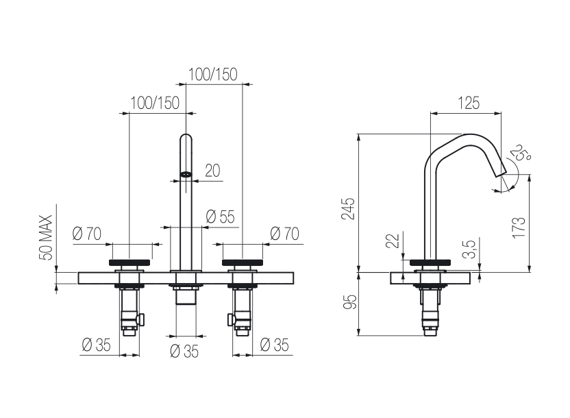 Radomonte KTN26 - disegno tecnico