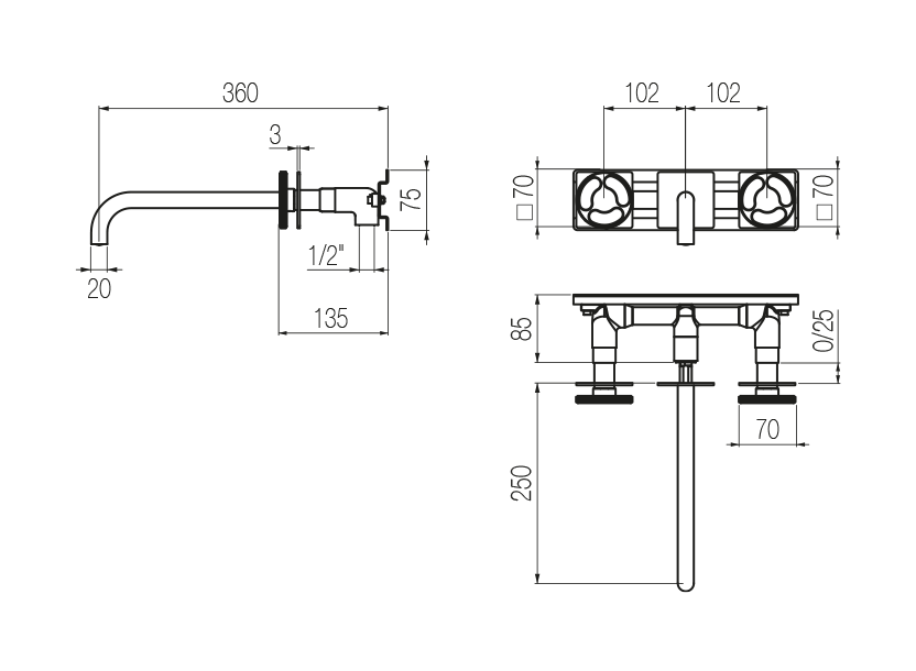 Radomonte KTN29 - disegno tecnico