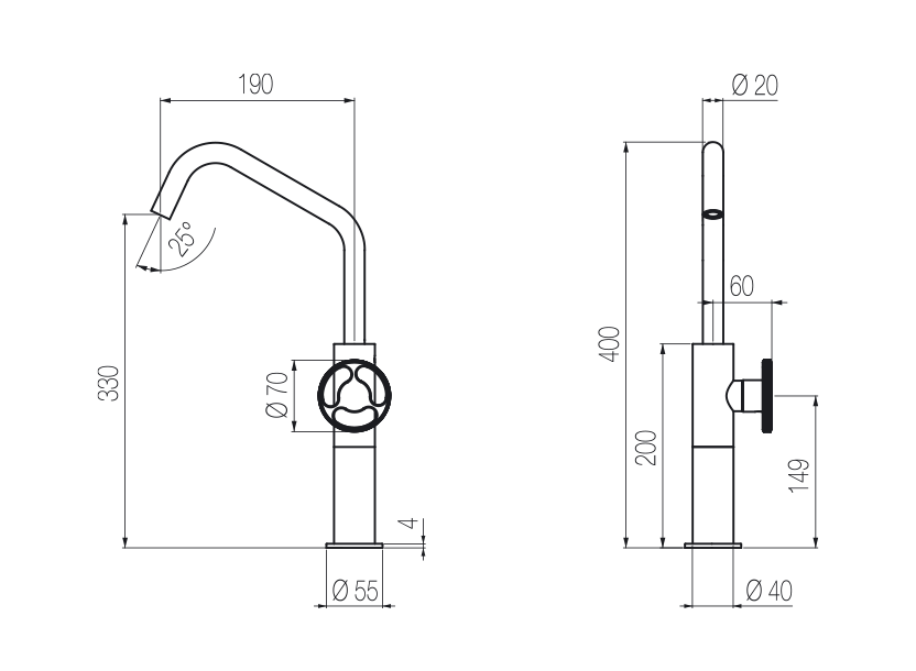 Radomonte KTN3 - disegno tecnico