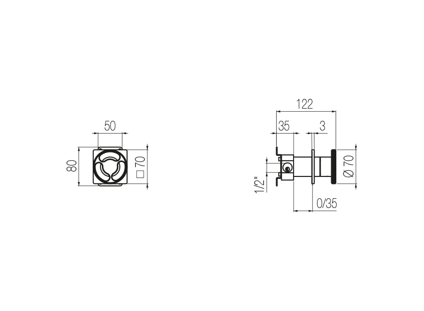 Radomonte KTN8 - disegno tecnico