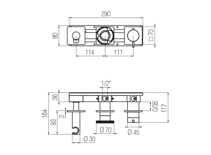 Radomonte KTN81 - disegno tecnico