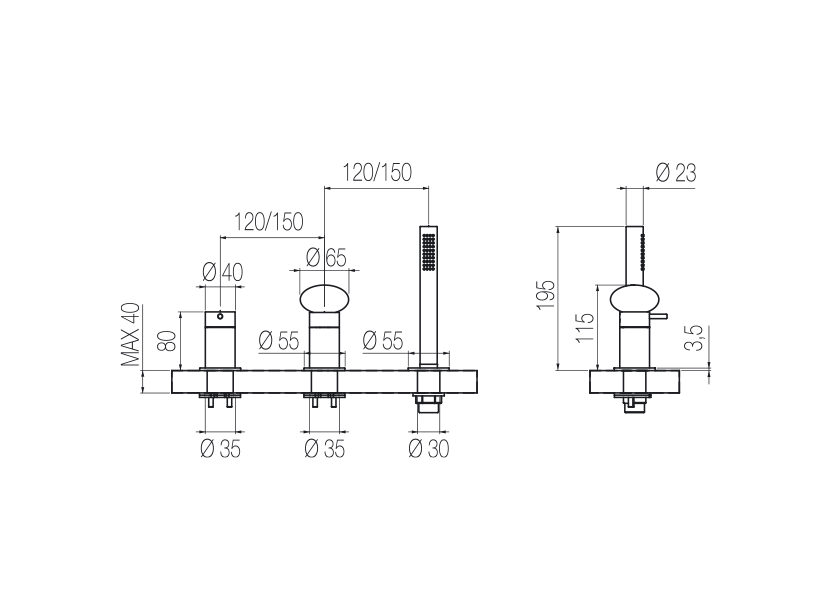 Radomonte MIR14 - disegno tecnico