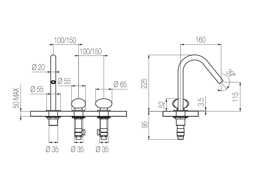 Radomonte MIR23 - disegno tecnico