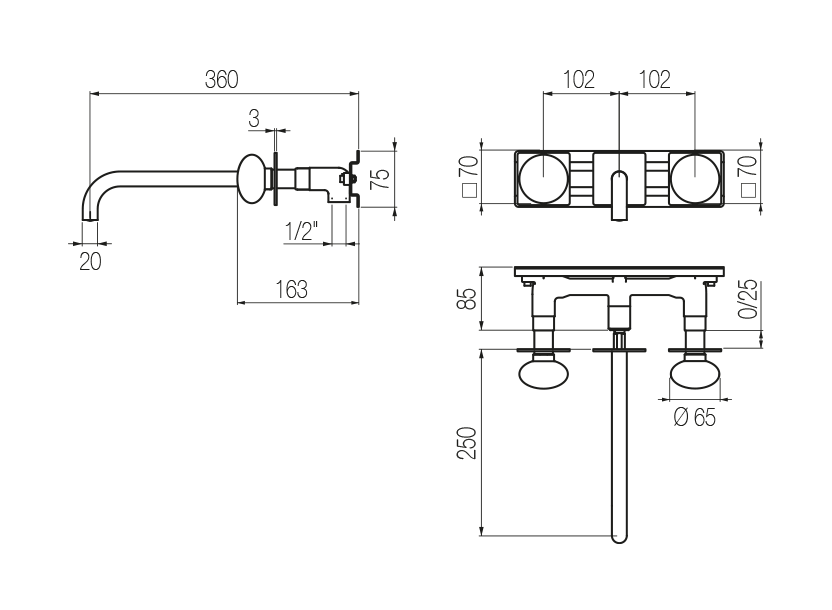 Radomonte MIW29 - disegno tecnico