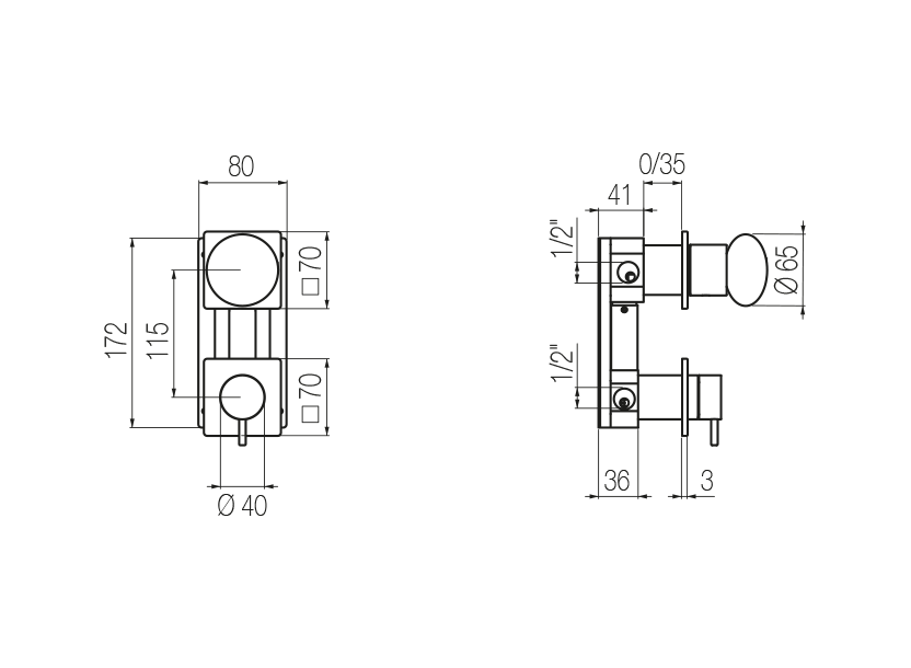 Radomonte MIW5 - disegno tecnico