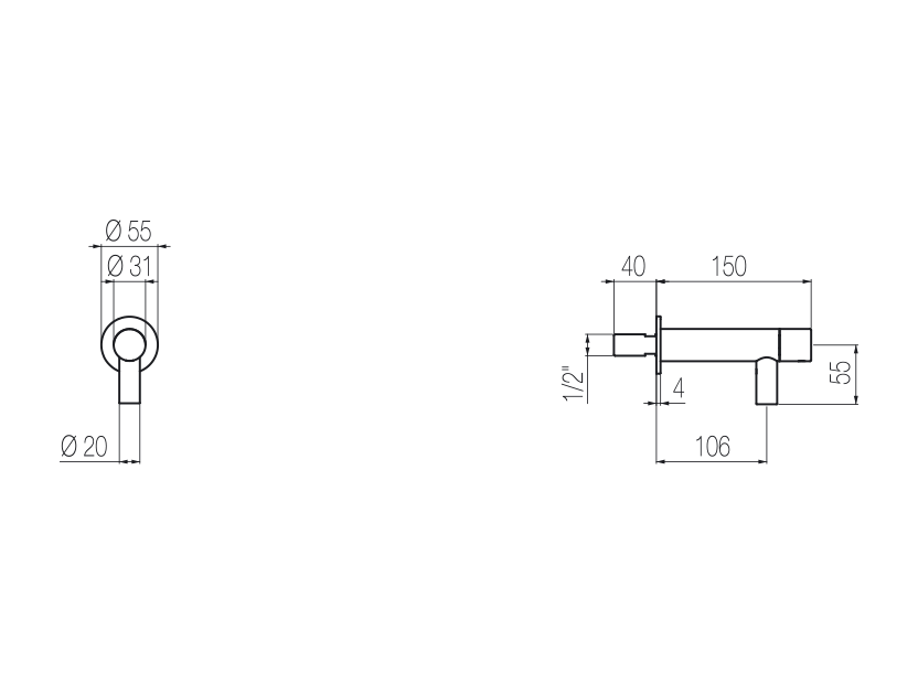 Radomonte MONO1 - disegno tecnico