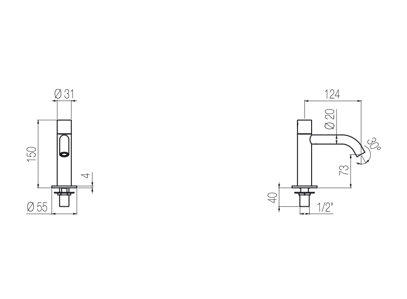 Radomonte MONO2 - disegno tecnico