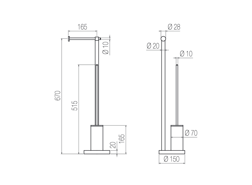 Radomonte PCX50 - disegno tecnico