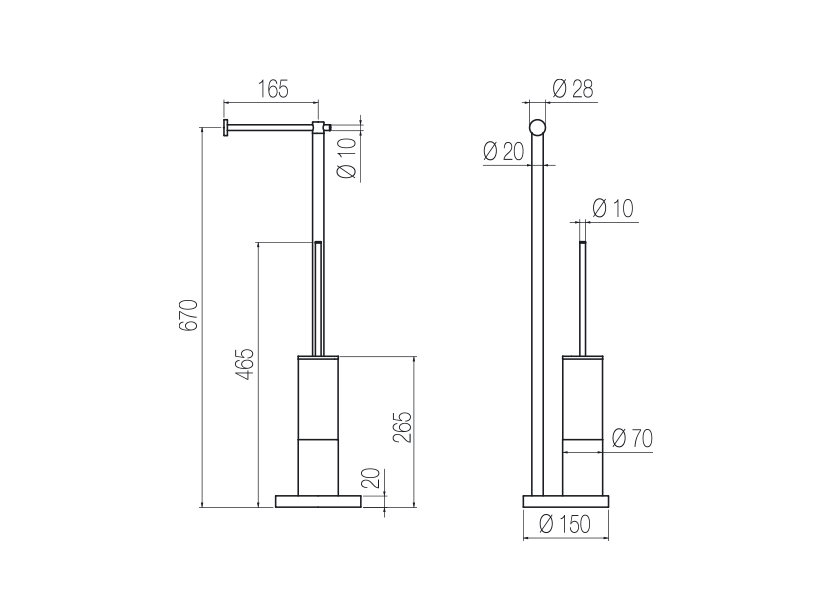 Radomonte PCX52 - disegno tecnico