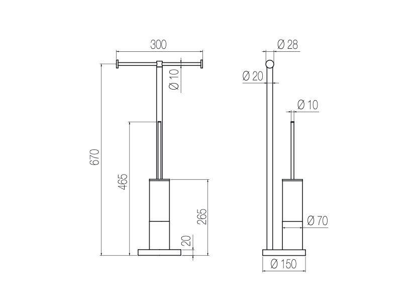 Radomonte PCX53 - disegno tecnico