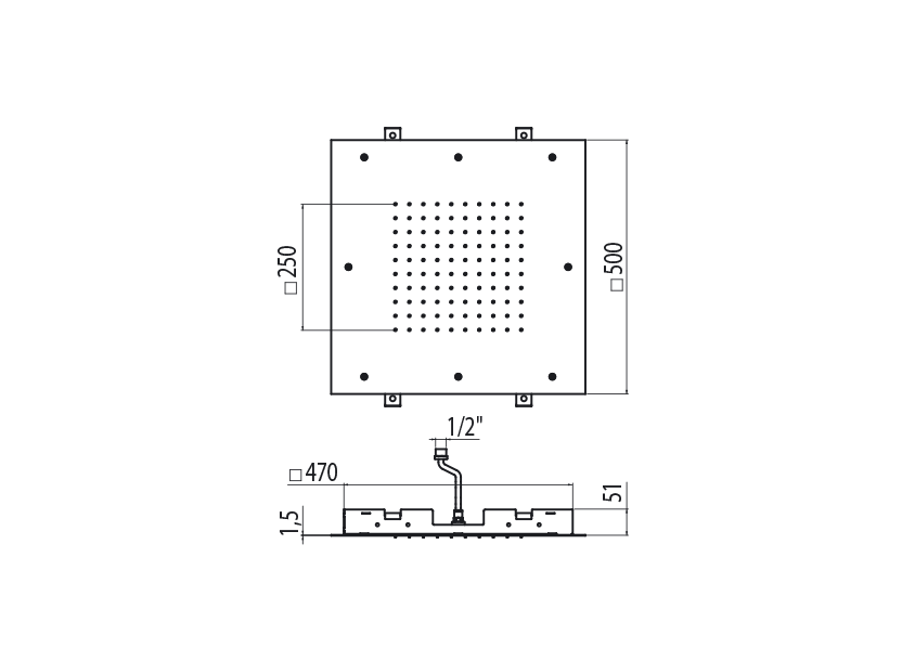 Radomonte PIA13 - disegno tecnico