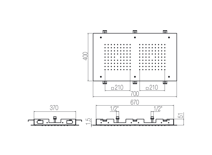 Radomonte PIA5 - disegno tecnico