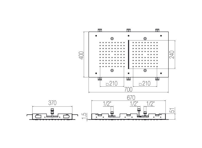 Radomonte PIA7 - disegno tecnico