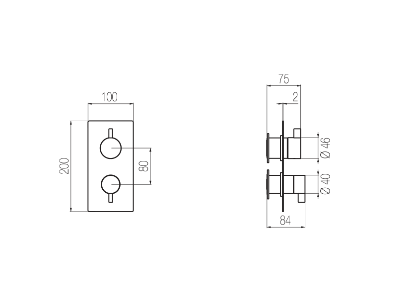 Radomonte QMM3 - disegno tecnico