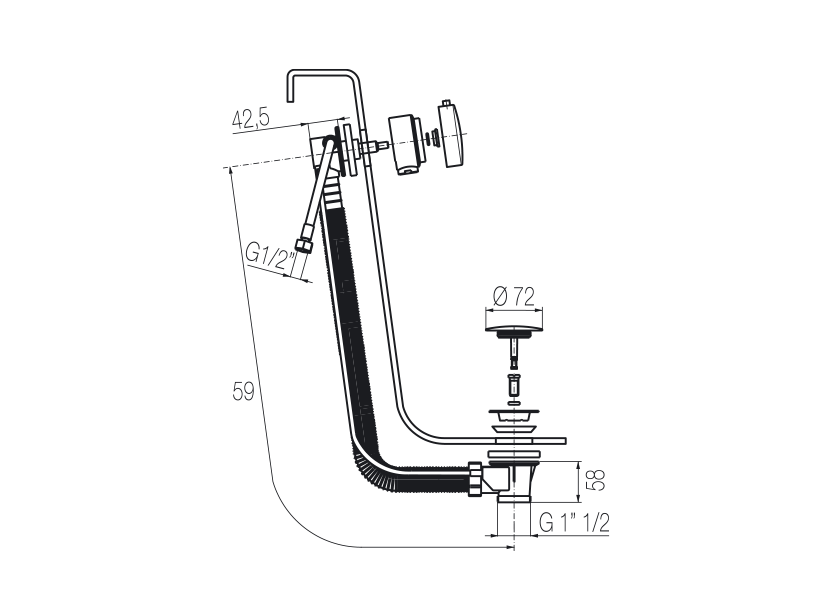 Radomonte SCA96 - disegno tecnico