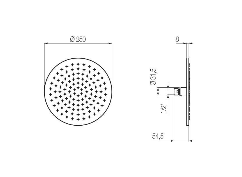 Radomonte SFX25 - disegno tecnico