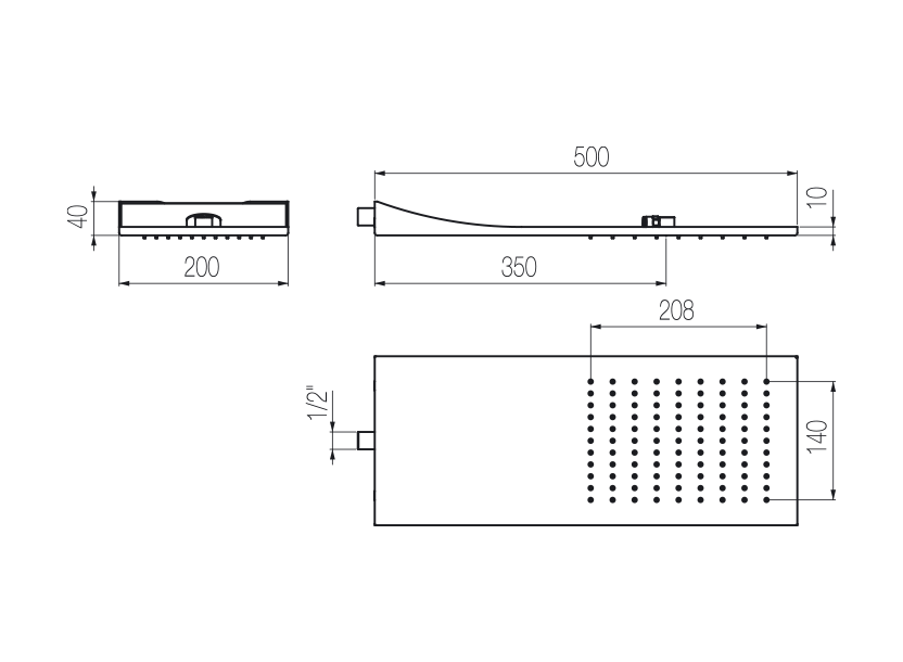 Radomonte SOF61 - disegno tecnico