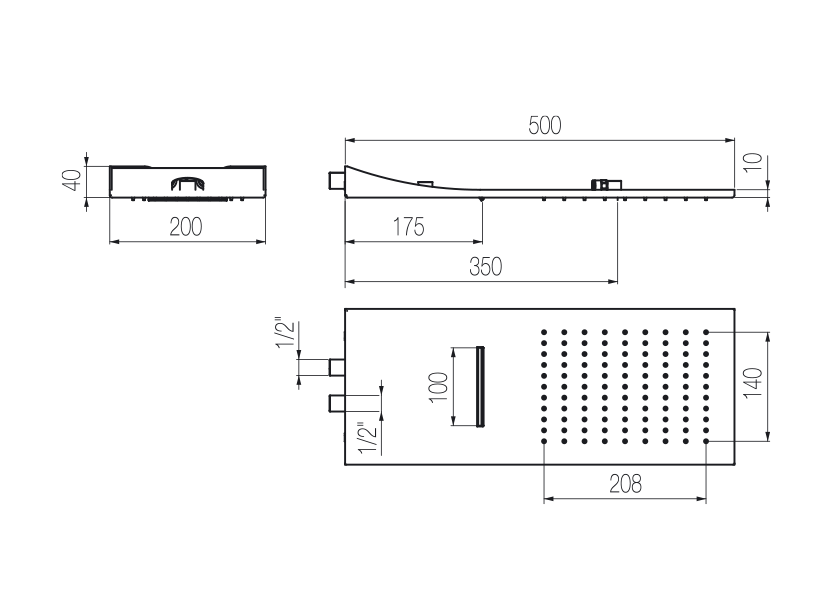 Radomonte SOF62 - disegno tecnico