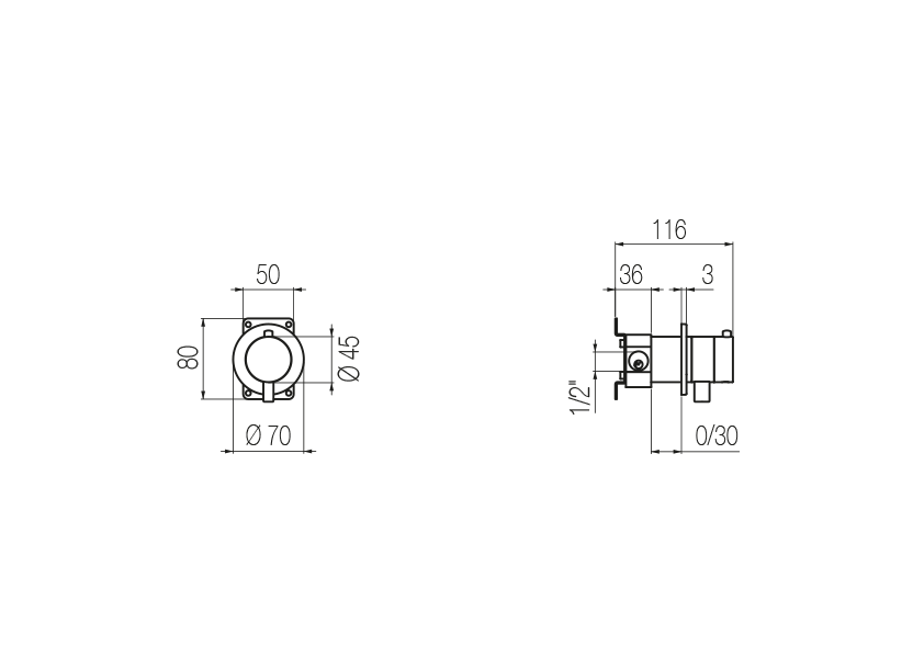 Radomonte TEN1 - disegno tecnico