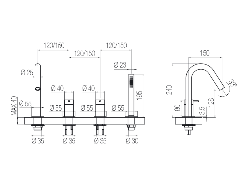 Radomonte TKI16 - disegno tecnico